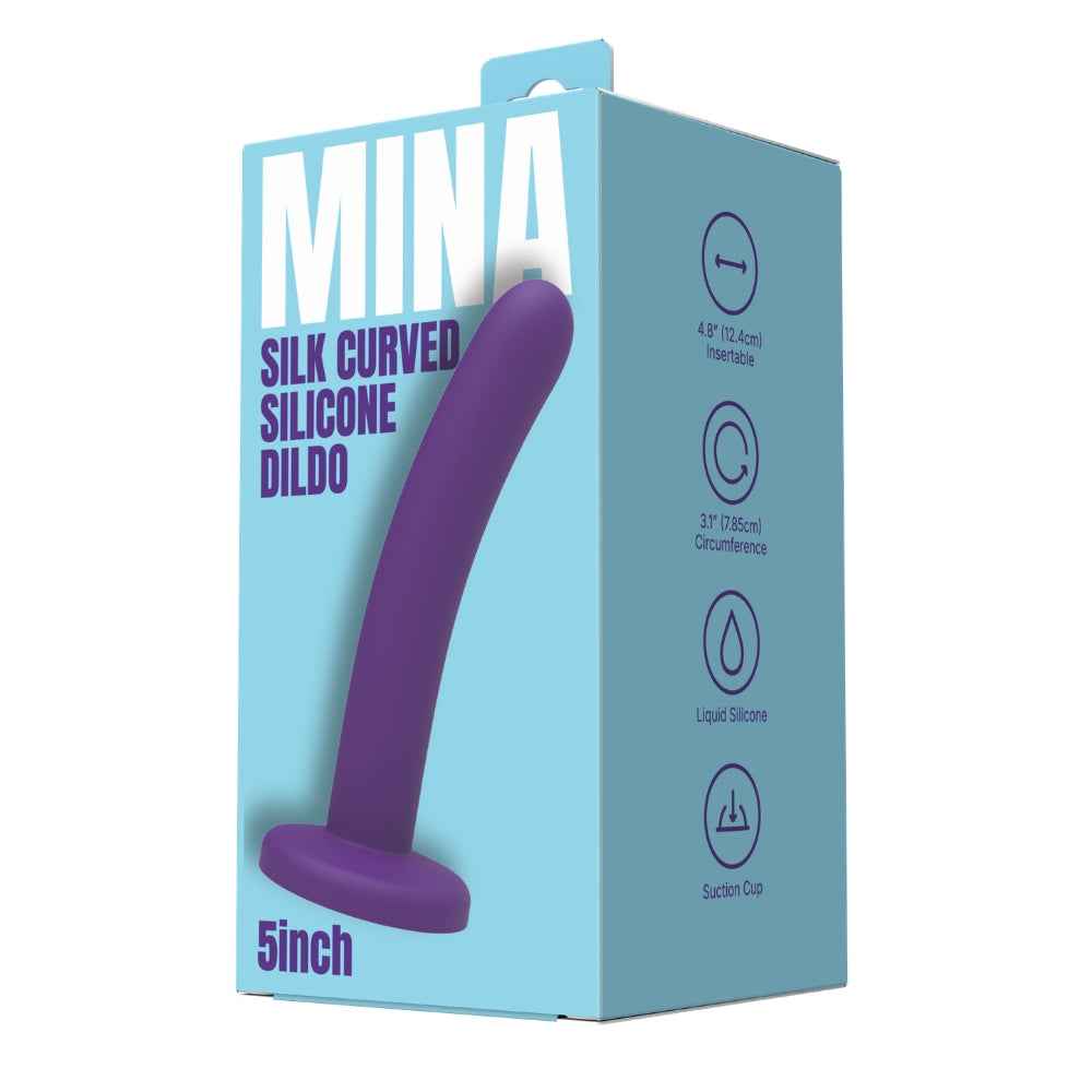 Mina Silk Curved Silicone Dildo 5 Inch