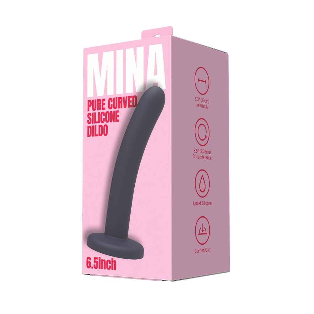 Mina Pure Curved Silicone Dildo 6.5 Inch