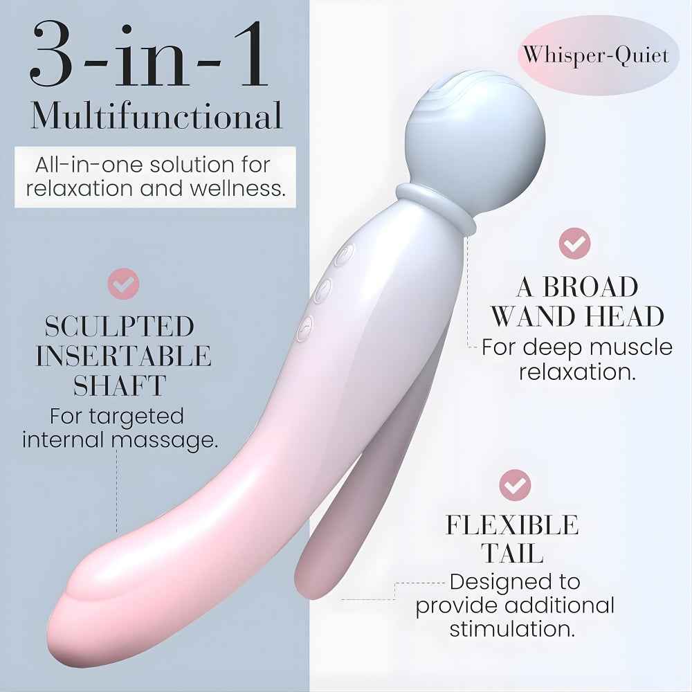 MYLO 3-in-1 Body Wand Massager Air