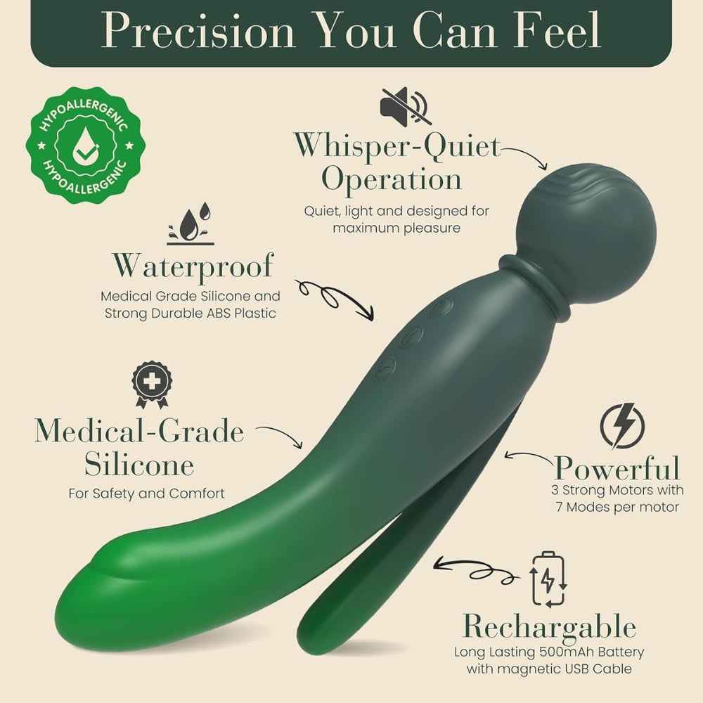 MYLO 3-in-1 Body Wand Massager Earth