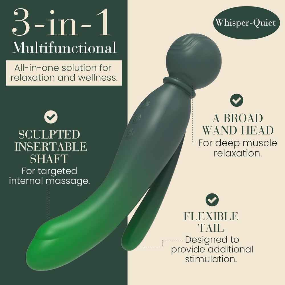 MYLO 3-in-1 Body Wand Massager Earth