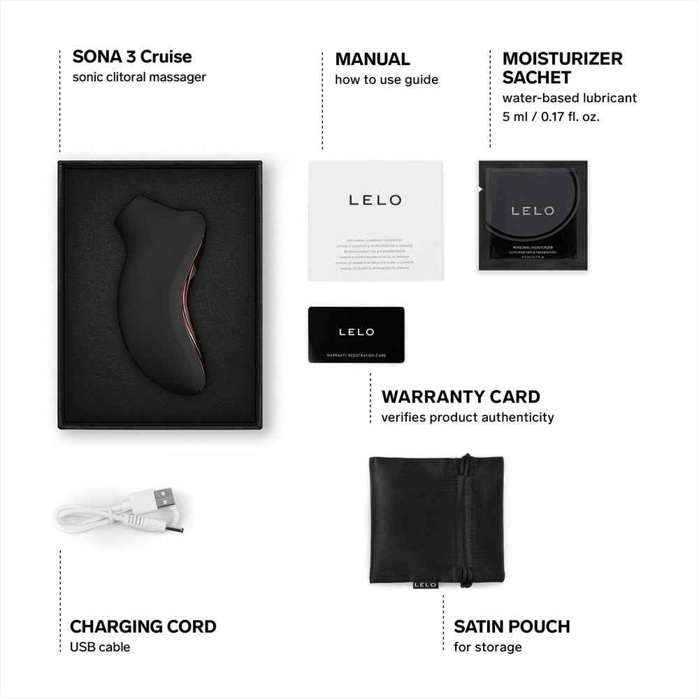LELO Sona 3 Cruise Clitoral Massager Black