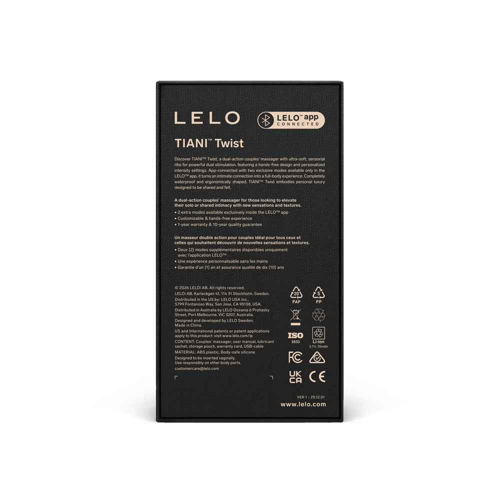 LELO Tiani Twist Couples Massager Lavender